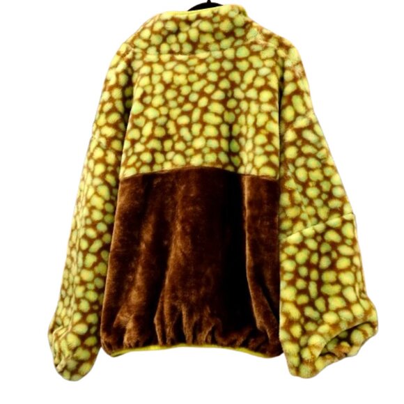 UGG~Women's Marlene Sherpa Print Faux Fur Jacket~ CHARTREUSE NEW WITH TAG SZ XS - Picture 8 of 8